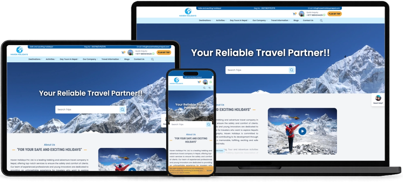 Haven Holidays website